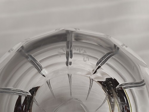 Hermosa jarra de cristal cortado de 24 OZ, en el patrón lírico de Atlantis 6 1/2" - Imagen 5 de 10