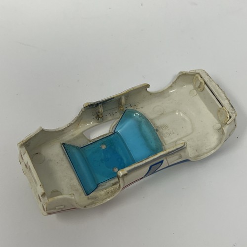 Carrozzeria Slot Car Vintage Aurora AFX Chevy Corvette Stingray Bianco Blu Rosso #7 HO - Foto 6 di 7