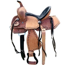 Barrel Racing Western Leather Horse Saddle Racer Trail Tooled Carved Equestrian