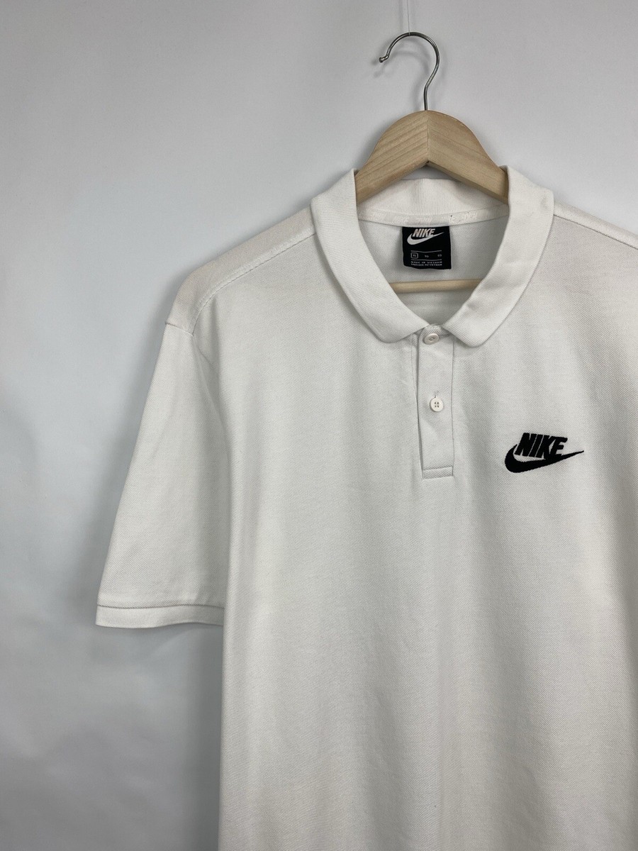 🇺🇸 Nike polo t-shirt rare retro hype Y2K size XL color white | eBay
