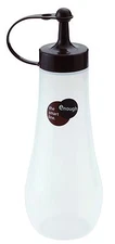 Japanese Squeeze Bottle Soy Sauce Pot w/Brown Cap 12oz S-3272
