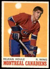 1970-71 OPC REJEAN HOULE ROOKIE  CANADIENS #174 EXMT+ LITTLE DOT ON SURFACE