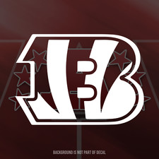 Cincinnati Bengals Monogram Vinyl Decal Sticker