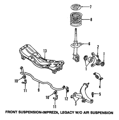 SUBARU 20202FE151 GENUINE OEM LOWER CONTROL ARM BRAND NEW!!! Drivers Front - Picture 1 of 2