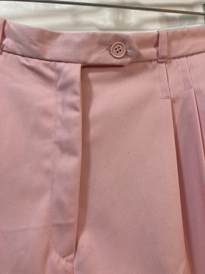 Bermudas con puños RAFAELLA mamá plisadas delanteras rosa 5" bolsillos entrepierna de colección 14 Foto 3 de 4
