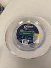 Chinet Crystal Premium Disposable Plastic Kitchen Plates, Clear, 10", 20 Count