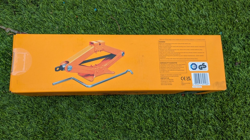 HALFORDS 1.5 TONNE SCISSOR JACK eBay