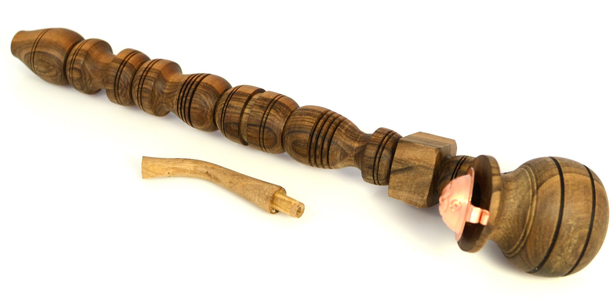 3pcs Churchwarden Long Smoking Pipe HANDMADE Cherry Walnut Wood Tobacco