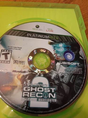 Tom Clancy's Ghost Recon: Advanced Warfighter 2 (Microsoft Xbox 360, 2007) CIB - Picture 4 of 5