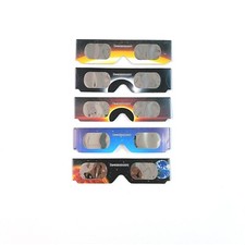5 Packs Bookishbunny Solar Eclipse Sun Viewer Paper Glasses ISO Certified 2024