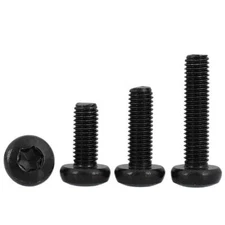 5/50pcs M2-M8 Black Stainless Steel Six-lobe Torx Pan Round Head Screw Bolt