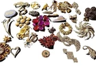 COSTUME Jewelry Brooch, SS Pin, Rhinestones Some Old Hollywood Glam 30 VTG(414)