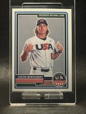 2023 Panini USA Baseball Stars & Stripes - Carson Montgomery #76 Collegiate