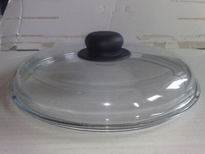 Pyrex Glasdeckel Topfdeckel Pfannendeckel Rund 24cm Schwarzer Kunststoffgriff Ebay
