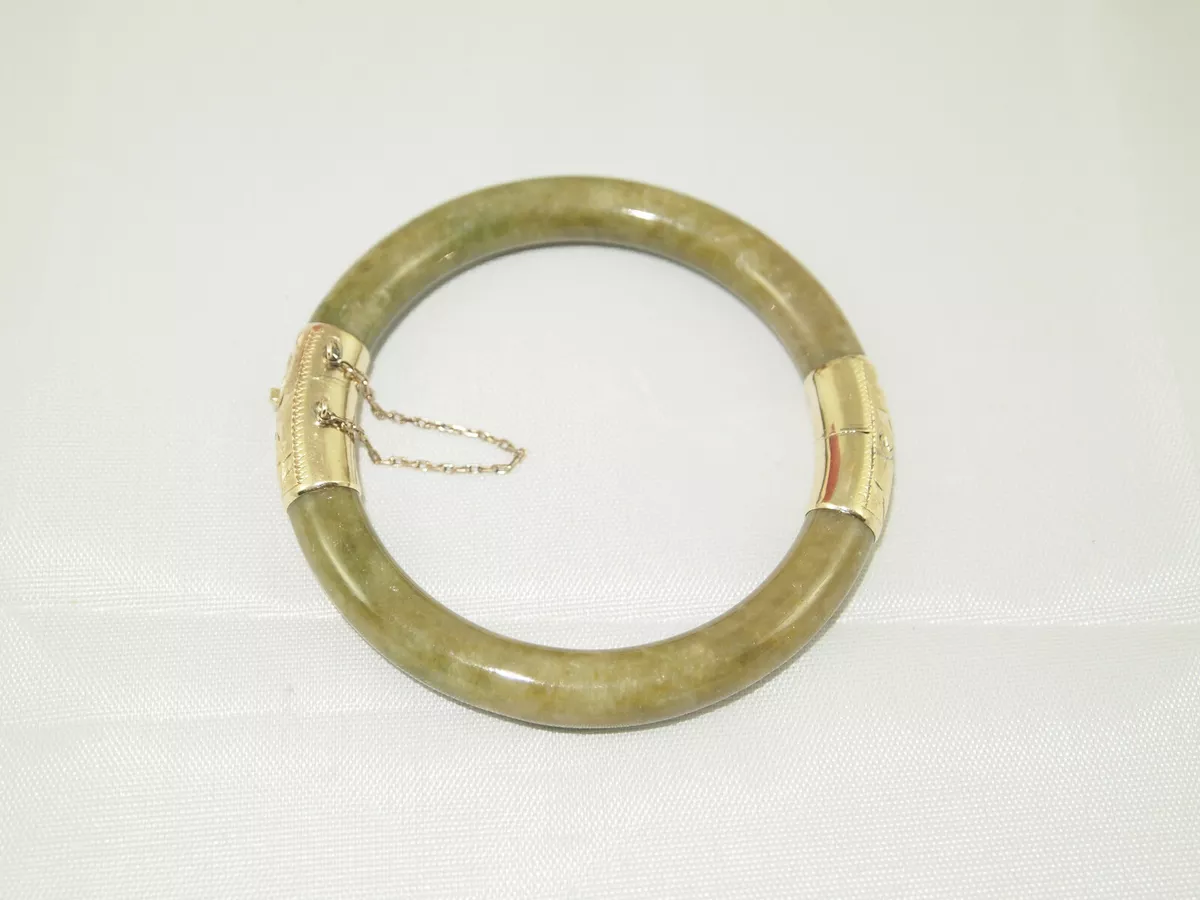 Jade gold 2024 bangle bracelet