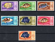 Malediven 1967 Fisch SC#'s 214-220 MH