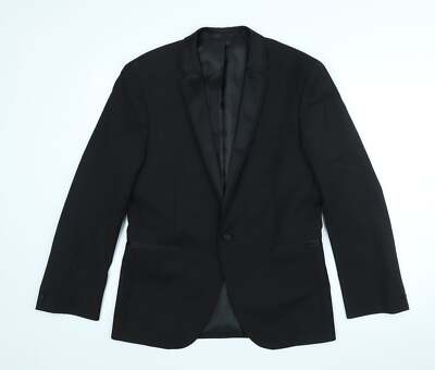 B&W Anzugjacke Herren schwarz Polyestermischung Größe 38