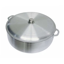 31 Qt Aluminum Caldero Stock Pot, Cooking Dutch Oven With Lid,Satin Finish