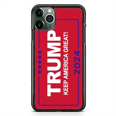 Trump 2024 America First Phone Case For iPhone 17 16 15 14 13 12 Pro Max Plus