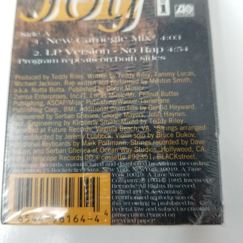 Blackstreet Joy Carnegie Mix Interscope 1995 Sealed Single Cassette - Image 4 of 4