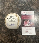 Dusty Baker Signed Autographed Baseball Gold Glove Dodgers JSA COA