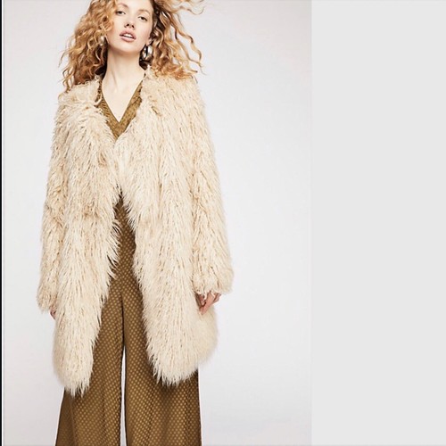 NWT FREE PEOPLE Florence Shaggy Faux 