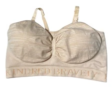 Kindred Bravely Nursing Bra Sz XXL Sublime Hands Free Pumping Comfort Pink Nude