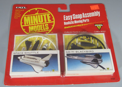 1990 ETRL Minute Models Space Shuttle & SR-71 Blackbird