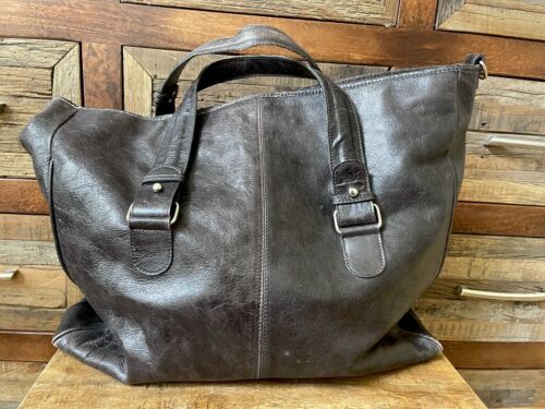 Maurizo Tatuti Italian Large Genuine Leather Black Purse Handbag Bag. - Picture 1 of 15