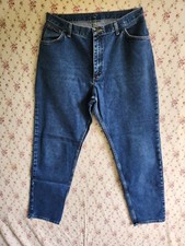 Vtg Womans Wrangler Blue Stonewashed Jeans sz 16 Cotton Tapered Leg High rise