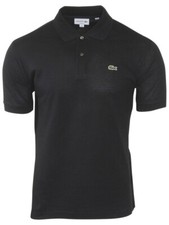 Lacoste Men's Polo Shirt Short Sleeve Classic Fit Pique Black