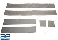 WeißE Motorhaubenaufkleber Emblem Sticker Set Passend FüR Ford 3600 Traktor