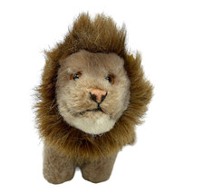 STEIFF Leo Lion Plush Mohair Mane 1460/13 Ear Tag Germany Vintage Gold Eyes
