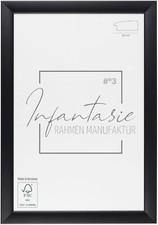 Bilderrahmen Schwarz Matt 'N°3' Infantasie Fotorahmen nach Maß modern Holz