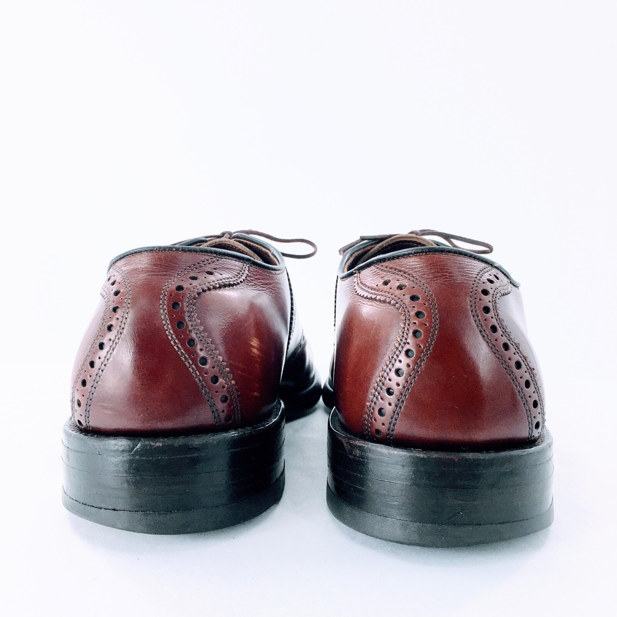 Allen Edmonds Vtg Leather Polo Saddle Shoe Burgundy  display picture 2