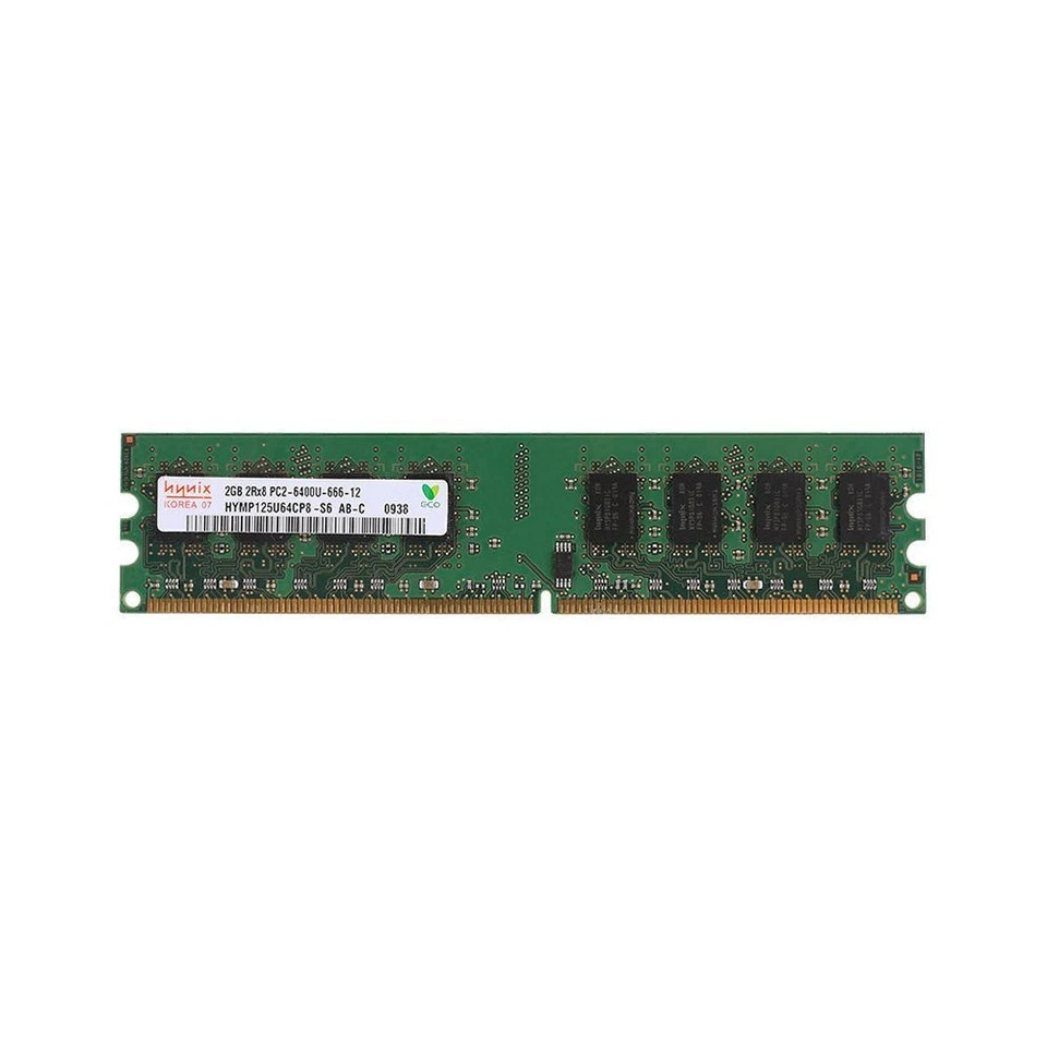 Hynix 2GB DDR2-800MHz PC2-6400U 2Rx8 240pin intel Desktop Memory DIMM RAM - Image 2 of 4