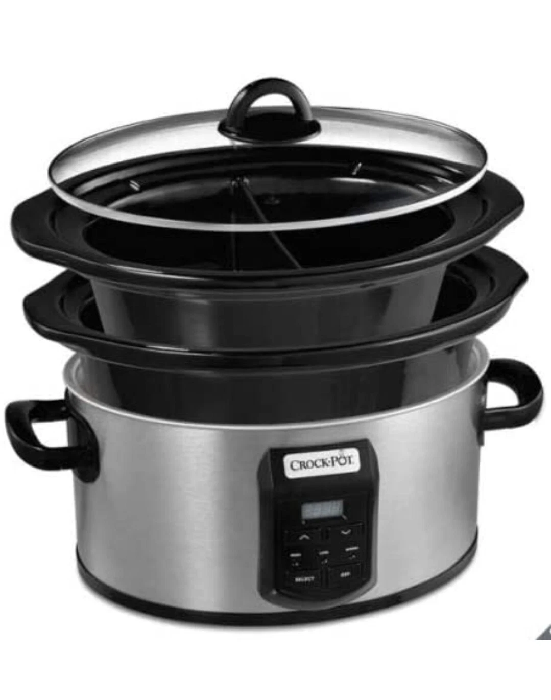 Crock-Pot CrockPot CSC054 Digital Slow Cooker Family SizeXL 5.6L + 2.4L Capacity