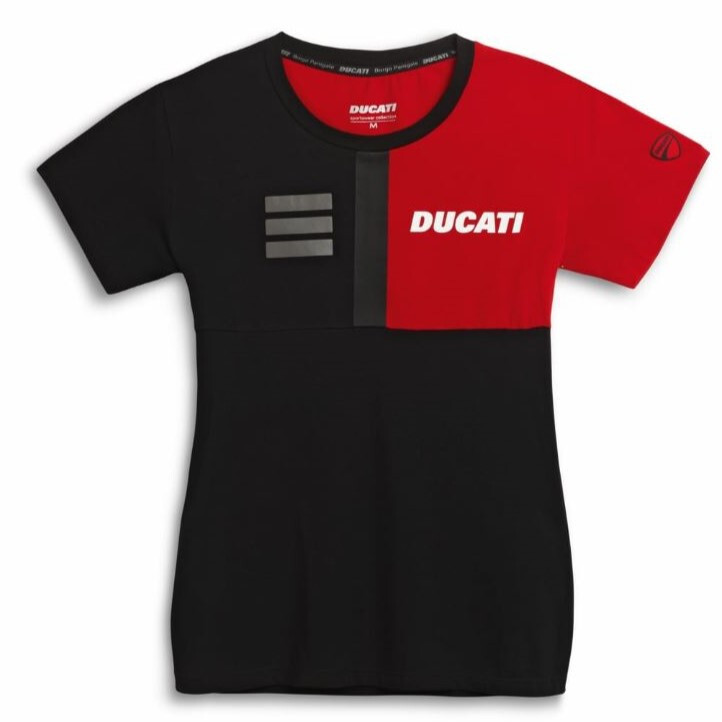Camiseta de Mujer Original DUCATI Explorer Señora Black/Red 98770958