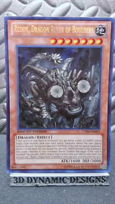 Yugioh Redox, Dragon Ruler of Boulders CT10-EN003 Secret Rare 2013 NM/VLP  🔥