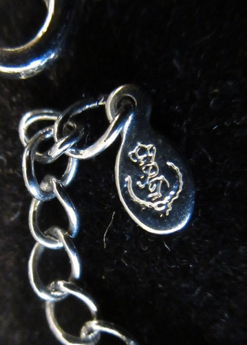 VINTAGE Premier Designs silberfarbenes Metall & Einsatz simuliertes Perlenarmband - 8" - Bild 5 von 6