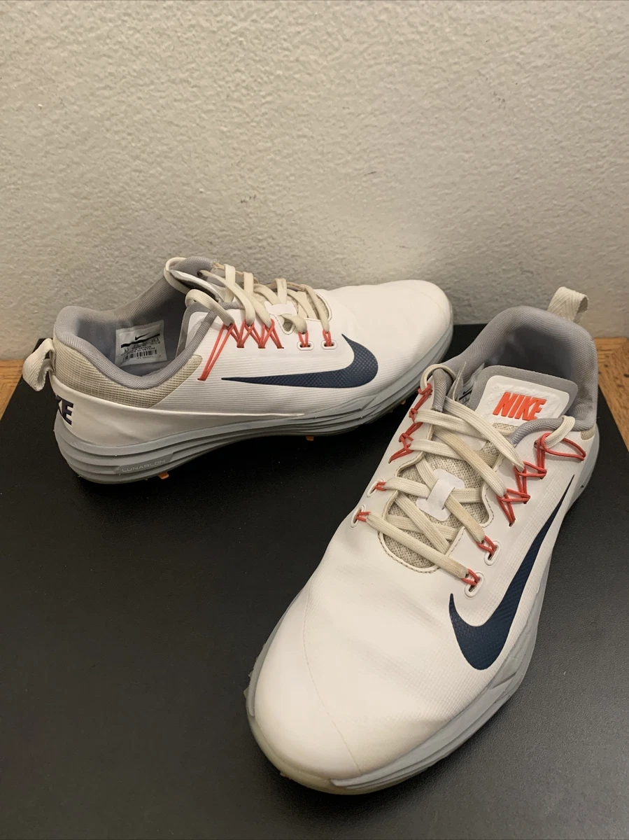 Nike 849968 105 Lunarlon Lunar Command Golf Shoes Cleats sz 8.5