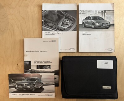 ORIGINAL AUDI A4 HANDBUCH BESITZERHANDBUCH AUDIO 2007 - 2012 GELDBÖRSE PACK