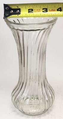 Vintage Small Swirl Hoosier Glass Vase 4083 (16) | eBay