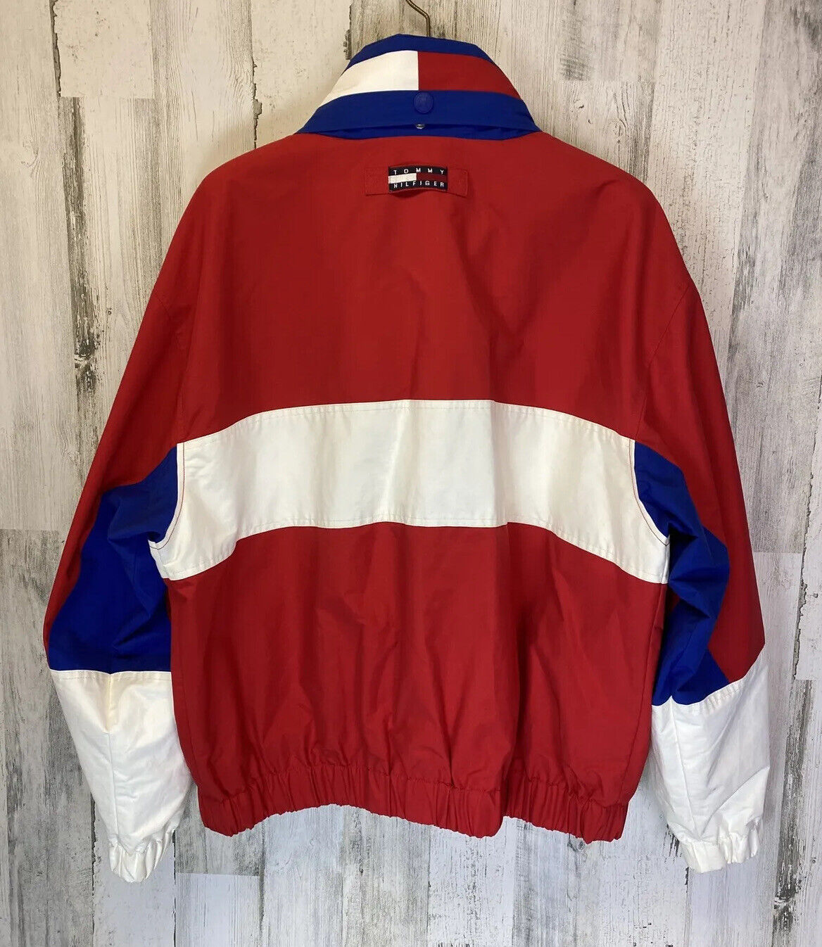 Vintage Tommy Hilfiger Sailing Gear Men's XL Zip Up Jacket Red White Blue  Yellow
