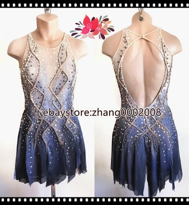 Ice Skating Dress /Acrobatics Baton Gymnastics Costume/Twirling Dance Leotard