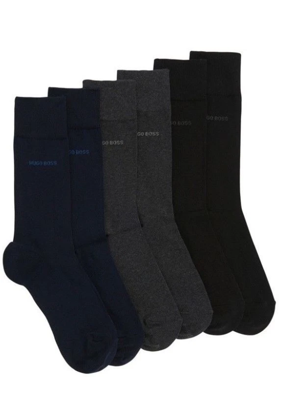 6 Pairs HUGO BOSS MEN SOCKS Size 7-9 - Image 3 of 4