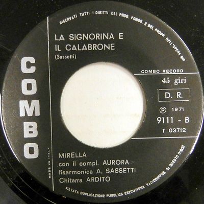 MIRELLA 45 La Signorina e Il Calabrone COMBO Funk ITALIAN 1971 #BB838
