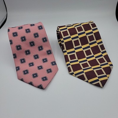 VTG Lot of 2 Robert Talbott Hand Sewn All Silk Neckties
