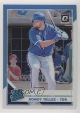 2019 Panini Donruss Optic Carolina Blue & White Prizm Rowdy Tellez Rookie RC 0d2
