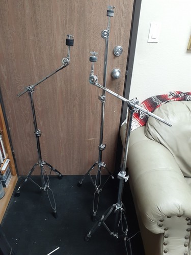 SP Strong Duty Cymbal Stand 3 Pack Convertible Boom Stands 1 Straight Stand NICE